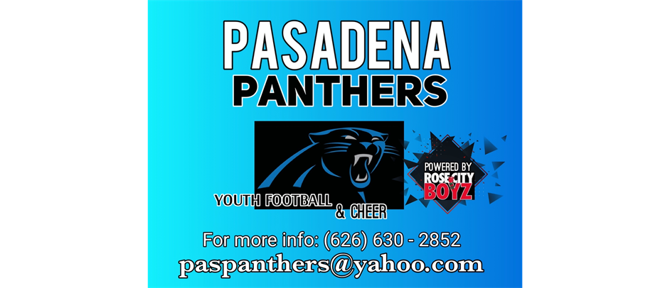 Cheer $300 / Football $200    (626) 630 - 2852